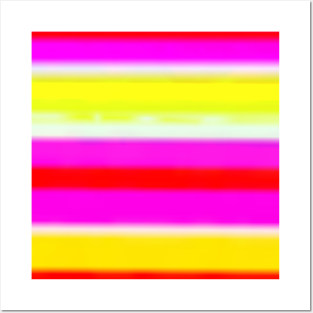 yellow pink white red abstract texture Posters and Art